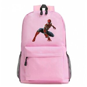 Рюкзак Железный - Человек паук (Spider man) розовый №4