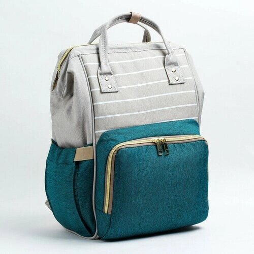 Рюкзак женский, для мамы и малыша, модель «Сумка-рюкзак», цвет зелёный от компании М.Видео - фото 1