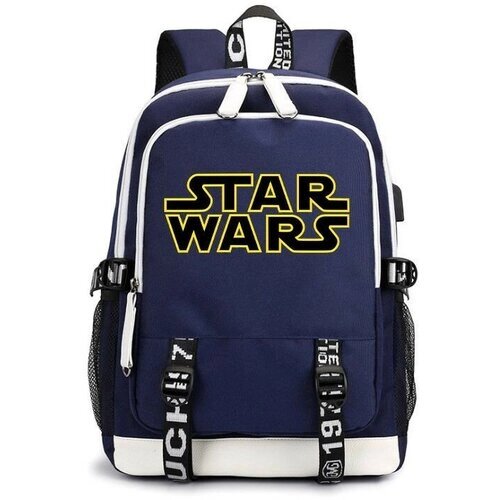 Рюкзак Звёздные войны (Star Wars) синий с USB-портом №3 от компании М.Видео - фото 1