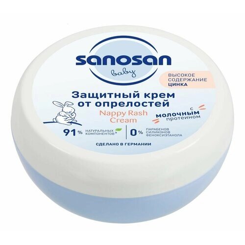 SANOSAN Защитный крем от опрелостей Baby Nappy Rash Cream от компании М.Видео - фото 1