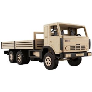 Сборная деревянная модель Бортовой грузовик КАМАЗ (TARG)