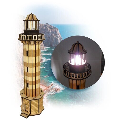 Сборная деревянная модель «Шепелёвский маяк» от компании М.Видео - фото 1