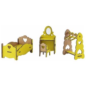 Сборная модель Большой слон набор мебели Спальня (М-016) 1:500