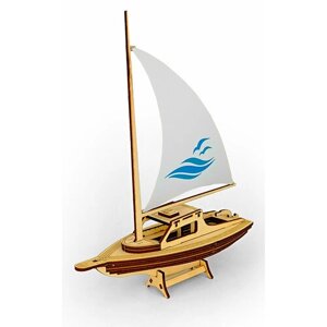 Сборная модель / деревянный конструктор - Парусная лодка