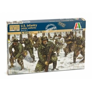 Сборная модель Italeri Солдаты U. S. infantry WW 2nd (winter uniform) (6133ИТ)