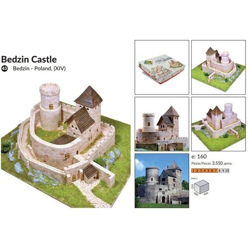 Сборная модель из керамики Aedes Ars (Испания), замок Bedzin, 400х400х220, 3550 деталей, сложность 7/10 от компании М.Видео - фото 1