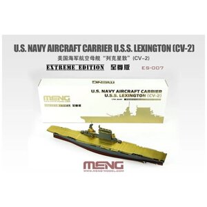 Сборная модель корабля Meng "U. S. Navy Aircraft Carrier U. S. S. Lexington (Cv-2) Extreme Edition", 1:700, арт. ES-007
