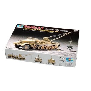 Сборная модель Trumpeter Drehkran 6t auf Zugkraftwagen 18t (Sd. kfz. 9/1 Early Version) (07253) 1:72