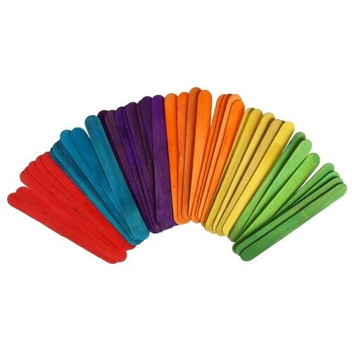 Счётные палочки большие цветные, набор 50 шт., длина палочки: 15 см от компании М.Видео - фото 1
