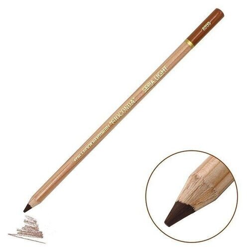 Сепия коричневая светлая Gioconda, карандаш, L=175мм, R=7,5мм, 12шт/уп. от компании М.Видео - фото 1