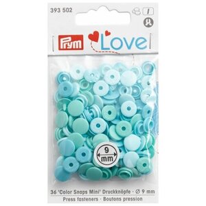 Серия Prym Love - Набор кнопок Color Snaps Mini, диаметр 9мм, Prym, 393502