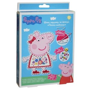 Шьем игрушку из фетра Пеппа модница Peppa Pig