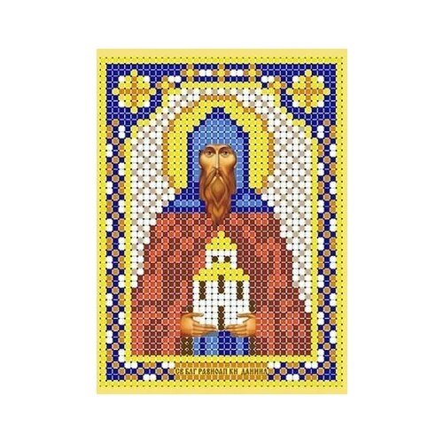 Схема для вышивания бисером (без бисера), именная икона "Святой Благоверный Равноапостольный Князь Даниил" 8 х 11см от компании М.Видео - фото 1