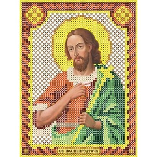 Схема для вышивания бисером (без бисера), именная икона "Святой Иоанн Креститель" 12х16 см от компании М.Видео - фото 1