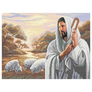 Схема для вышивания бисером Господь - пастырь мой