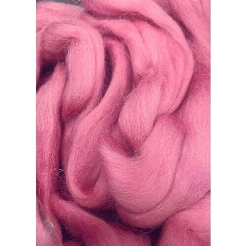 Шерсть для валяния полутонкая 200г цвет розовый от компании М.Видео - фото 1
