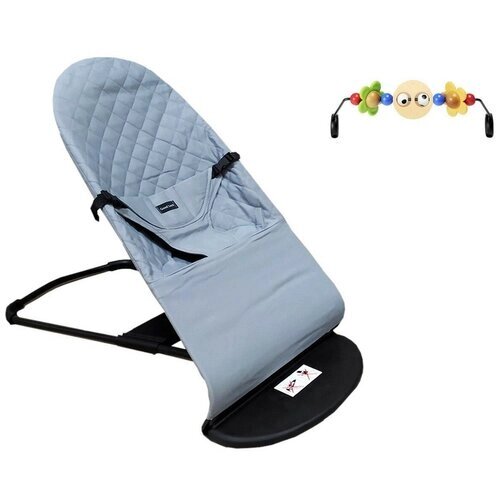 Шезлонг для новорожденных Baby Balance Chair, серый от компании М.Видео - фото 1