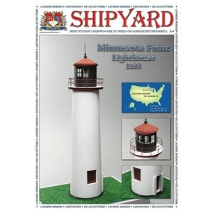 Shipyard Сборная картонная модель Shipyard маяк Minnesota Point Lighthouse (82) 1:72 - ML082