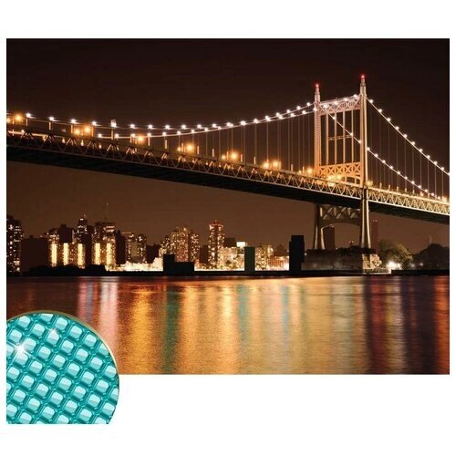 Школа талантов Алмазная вышивка с полным заполнением «Бруклинский мост» 30х40 см, холст, ёмкость от компании М.Видео - фото 1