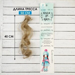 Школа талантов Волосы - тресс для кукол «Кудри» длина волос: 40 см, ширина: 50 см,16