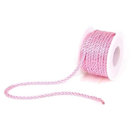 Шнур декоративный плетёный розовый 3мм*9м от компании М.Видео - фото 1