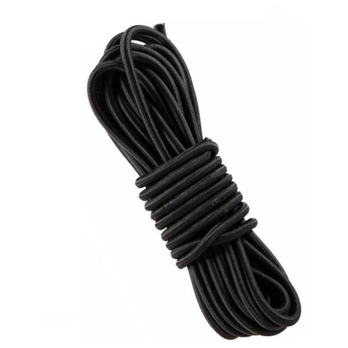 Шнур эластичный 8 мм, черный, 20 метров от компании М.Видео - фото 1