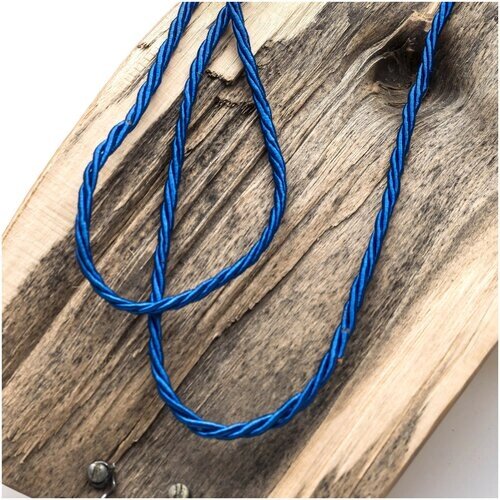 Шнур нейлоновый витой 2.5 мм 10 метров для шитья / рукоделия / браслетов, цвет синий от компании М.Видео - фото 1