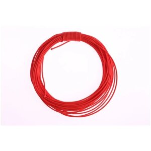 Шнур плетеный, капроновый, высокопрочный Dyneema, красный 1.5 мм, на разрыв 150 кг длина 5 метров.