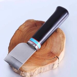 Шорный нож-инструмент для работы с кожей, прямой