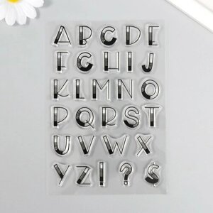 Штамп для творчества силикон "Буквы. Америка 30х" 16х11 см 9460224