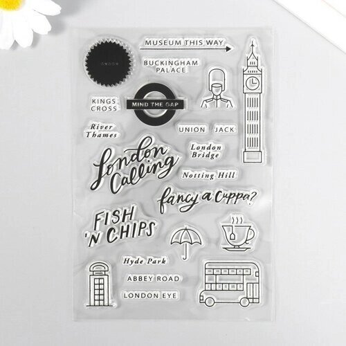 Штамп для творчества силикон "Символы Лондона" 16х11 см 9460211 от компании М.Видео - фото 1