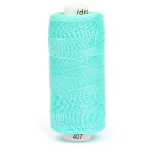 Швейные нитки IDEAL бытовые, 40/2, 366 м, 100% полиэстер, цвет 407, мятный (40/2. IDEAL. 407)