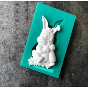 Силиконовая форма 3D Пасхальный кролик