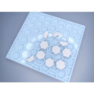 Силиконовая форма для шестигранных плиток гексагон строймини на 42 шт. 10мм