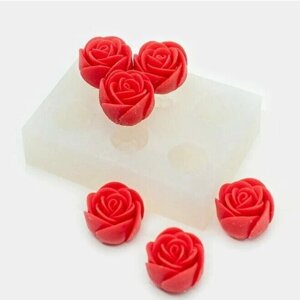 Силиконовая форма для шоколадных роз "Роза Мини", 12 ячеек