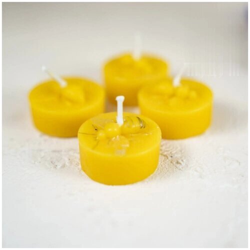 Силиконовая форма для свечей " Пчелки палетка на 4 свечи"/молд для свечи/силиконовая форма для мыла от компании М.Видео - фото 1
