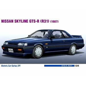Склеиваемая пластиковая модель автомобиль Nissan Skyline GTS-R (R31), 1987. Масштаб 1:24