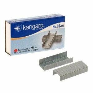 Скобы для степлера Kangaro №10, стальные, 1000 штук (комплект из 40 шт)