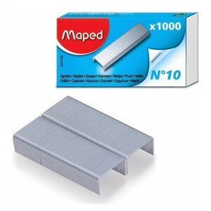 Скобы для степлера №10 1000 MAPED (Франция) до 20 листов, 36 шт