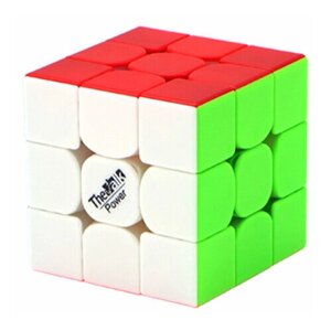Скоростной кубик рубика для спидкубинга 3х3х3 Головоломка QiYi MoFangGe Valk 3 Power цветной пластик