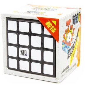 Скоростной Кубик Рубика KungFu 4x4 CangFeng 4х4 / Головоломка для подарка / Черный пластик