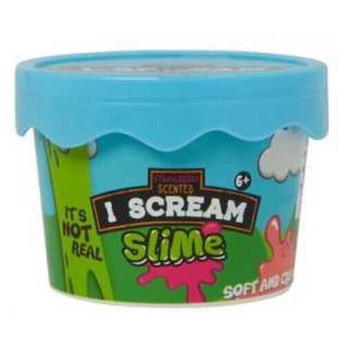 Слайм Junfa Жвачка для рук "I-Scream Slime" Мороженное, цвет розовый от компании М.Видео - фото 1