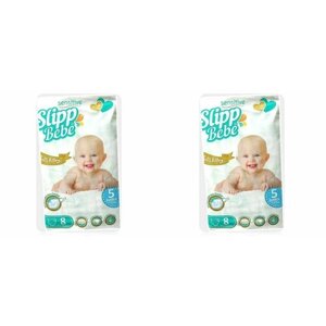 Slipp Bebe Детские подгузники Junior,8 шт,2 упаковки