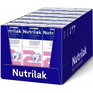Смесь Nutrilak Premium 2 готовая к употреблению, с 6 месяцев, 200 мл, 18 шт.
