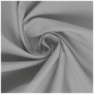 Сорочечная Ткань для шитья Тиси (35%ХБ, 65%ПЭ), Текса Вей, плотность 120г/м3, ширина 1,5*2,5, св. серый