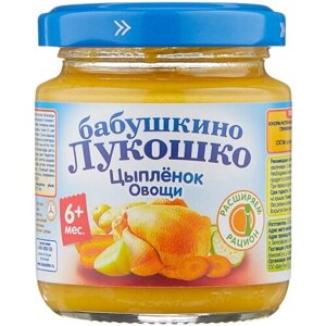 Спайка Рагу Бабушкино Лукошко овощное с цыпленком 100 г/6 шт