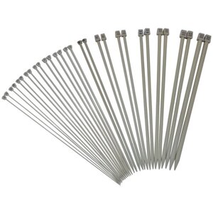 Спицы для вязания прямые тефлоновые 30 шт. диаметр 2.0-12 мм длина 35 см