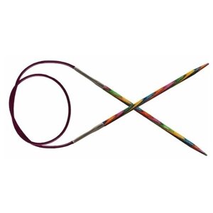 Спицы круговые Symfonie 3,25мм/40см, дерево, многоцветный, KnitPro, 20306