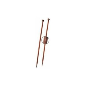 Спицы прямые "Cubics" 4мм/30см, дерево, коричневый, 2шт в упаковке, KnitPro, арт. 25246