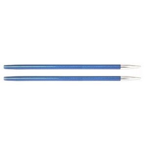 Спицы съемные "Zing" 4 мм для длины тросика 20 см, алюминий, сапфир (темно-синий), 2 шт в упаковке KnitPro, 47523
